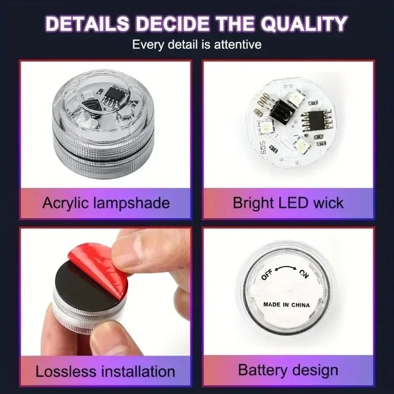 Wireless Adhesive LED Car Interior Ambient Lights