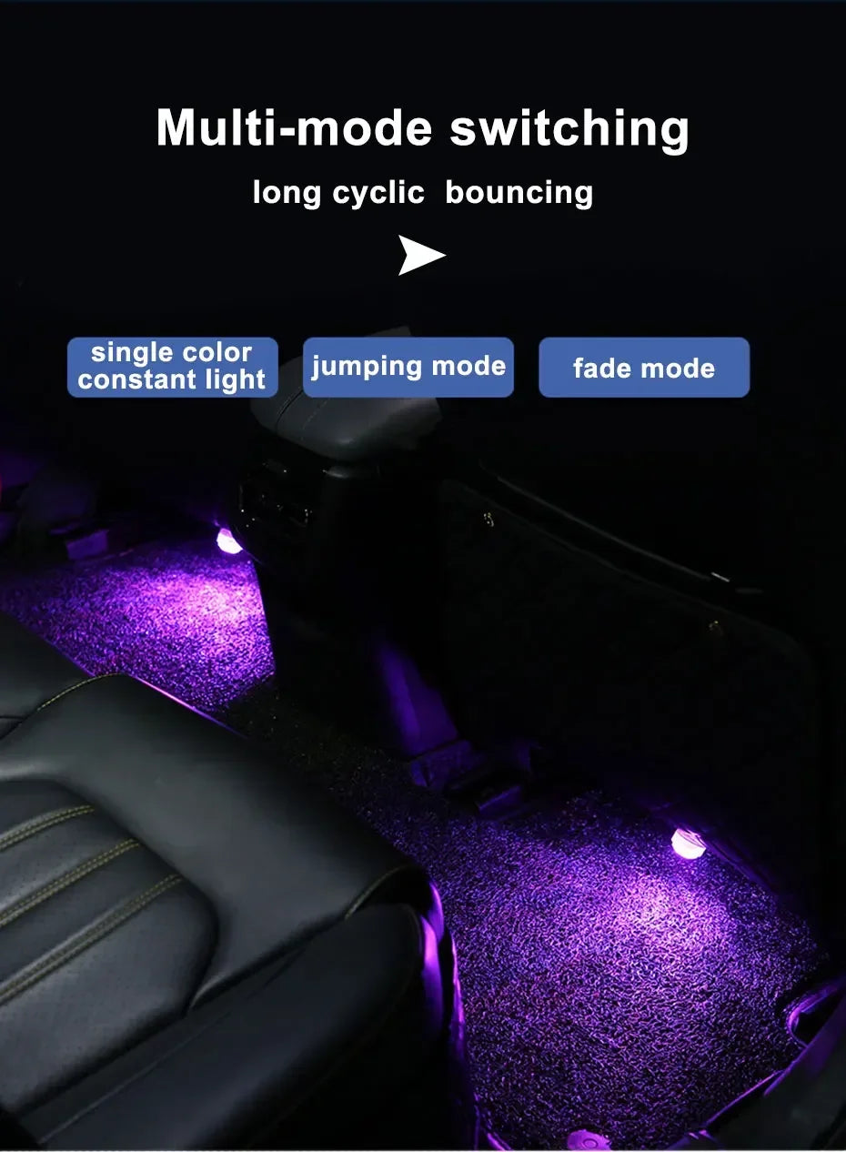 Wireless Adhesive LED Car Interior Ambient Lights