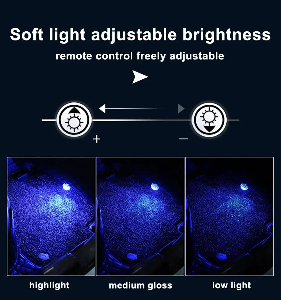 Wireless Adhesive LED Car Interior Ambient Lights